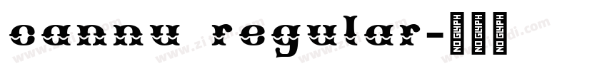cannu regular字体转换
